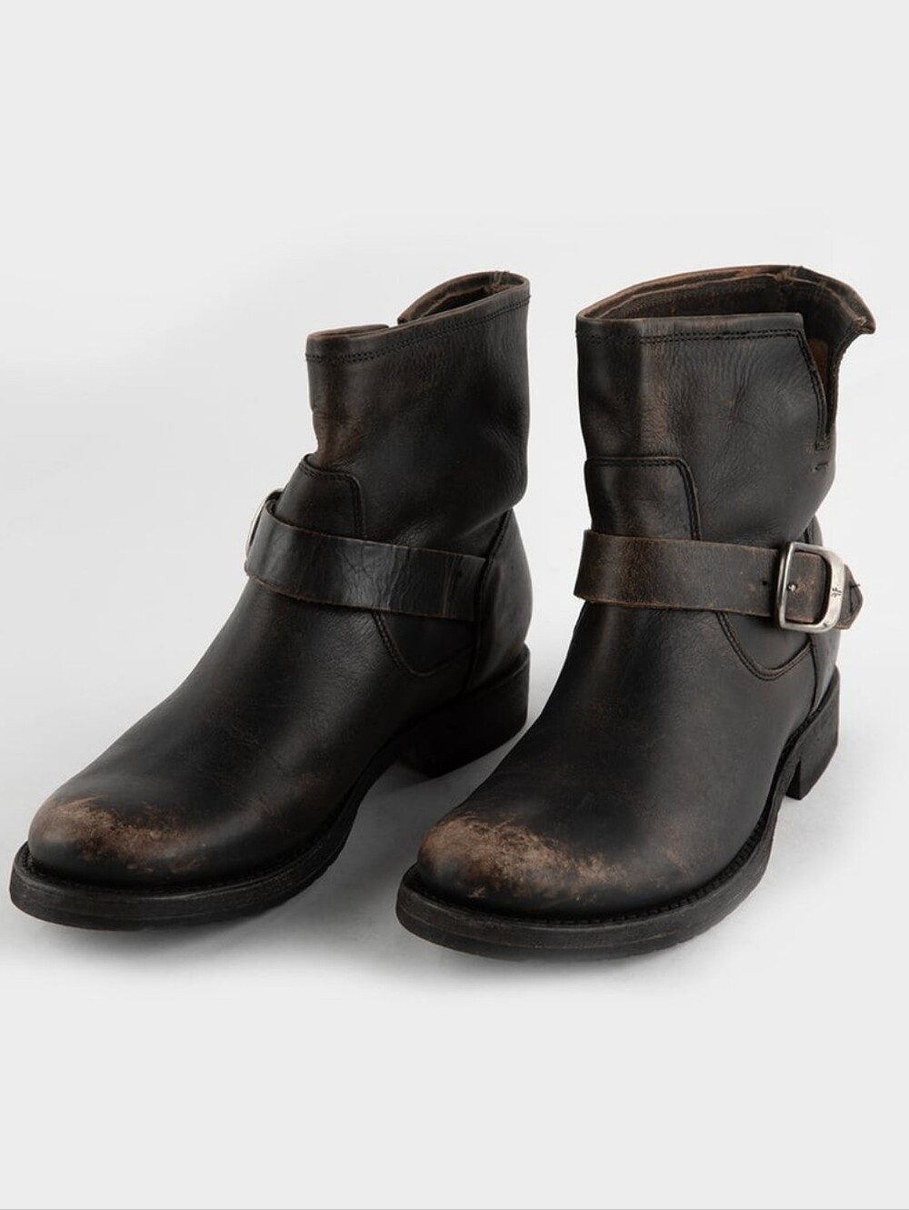 Frye-Distressed Leather Boot